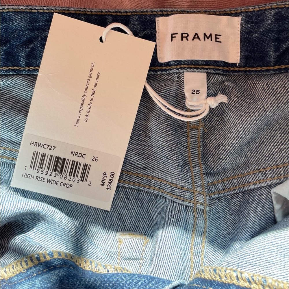 NWT frame denim wide leg jeans